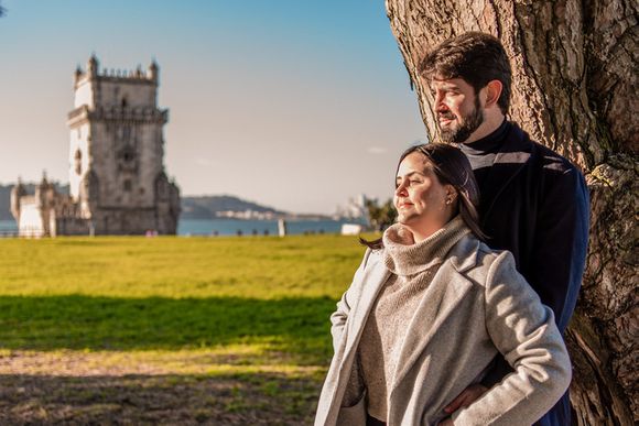 Ensaio de casal em Belém, Lisboa